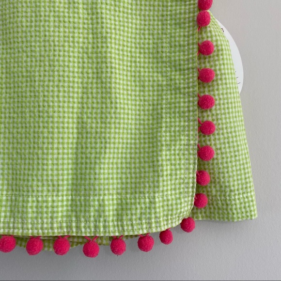 Mulberry Street Seersucker PomPom Skort 5 - Picture 2 of 7